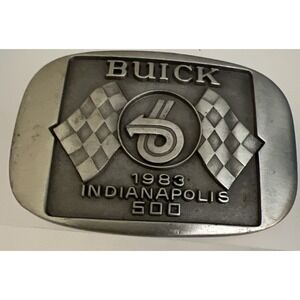 1983 Indianapolis 500 Belt Buckle Limited Edition‎ 226 of 500 Pewter Tom Sneva